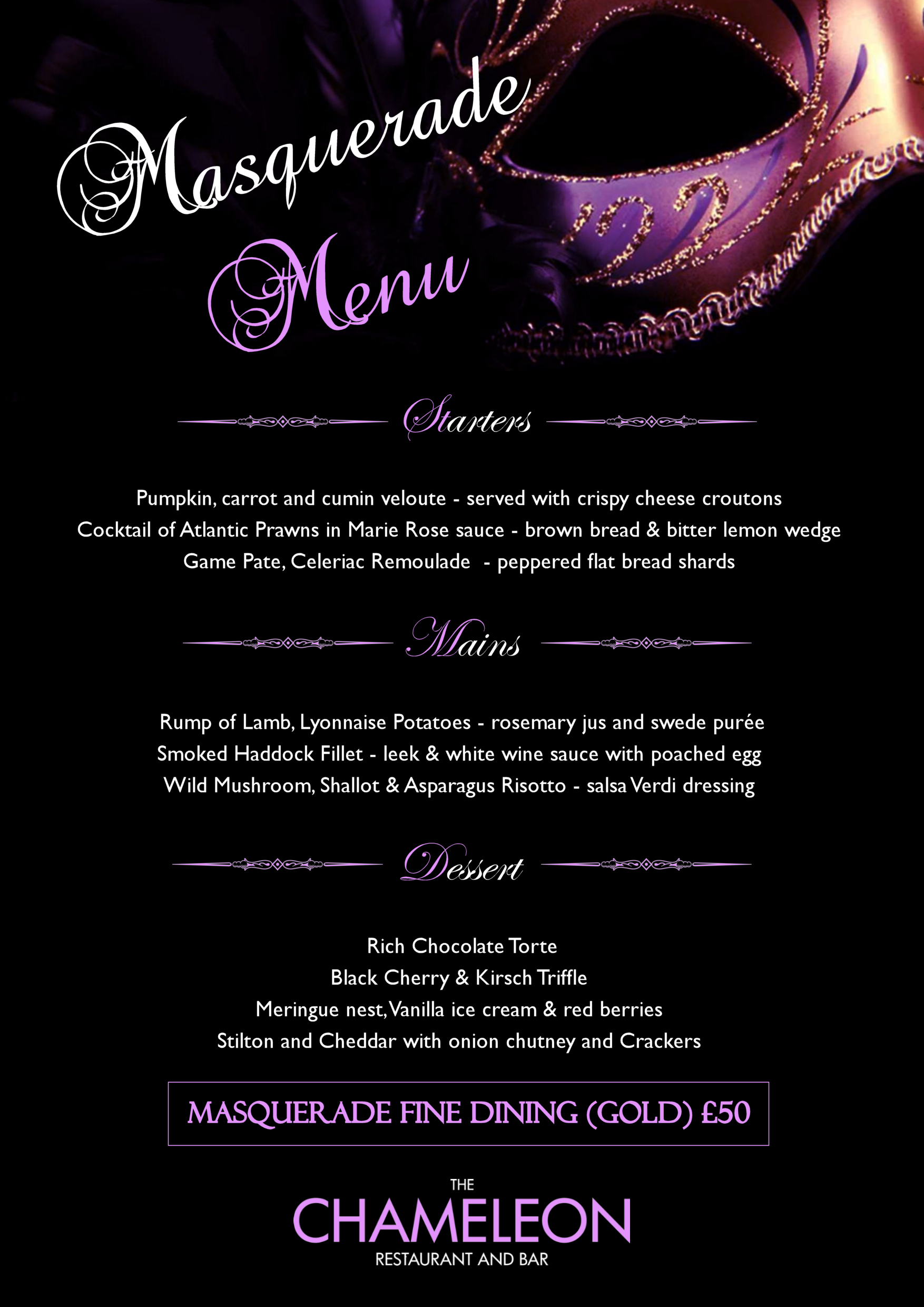 newyears menu